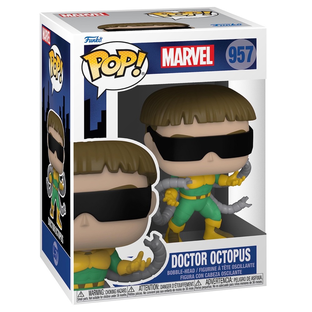 Funko Marvel Doctor Octopus Figure with Green and Yellow Suit